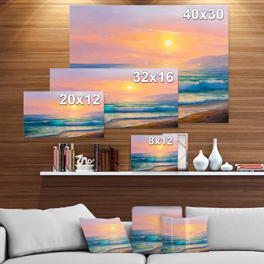 Designart - Sunset view at the sea